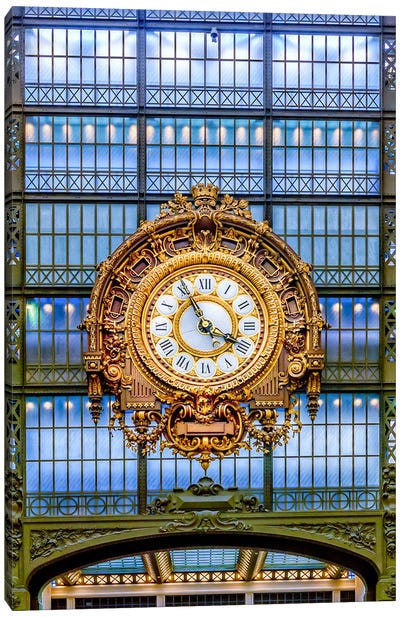 Musée D'Orsay Clock Canvas Art Print - Clock Art