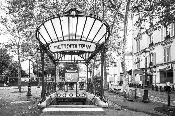 Trains: Metro Des Abbesses Montmartre by Rose Palmisano
