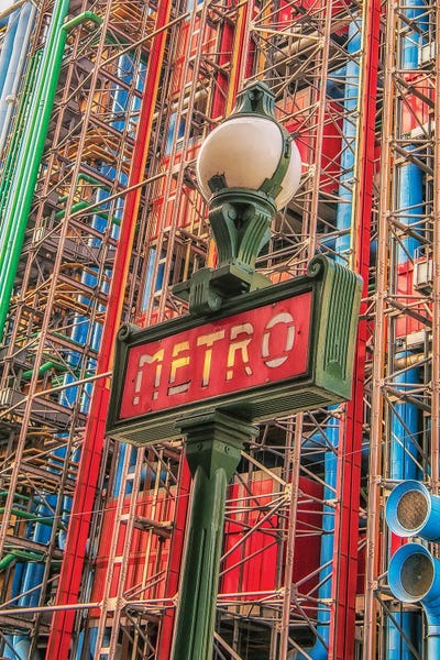 Rose Palmisano: Metro At Pompidou Centre by Rose Palmisano