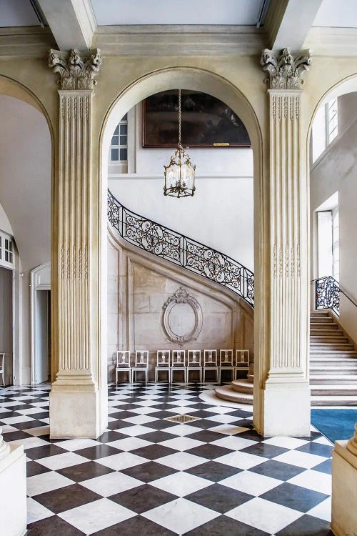 Musee Rodin Staircase by Rose Palmisano wall art