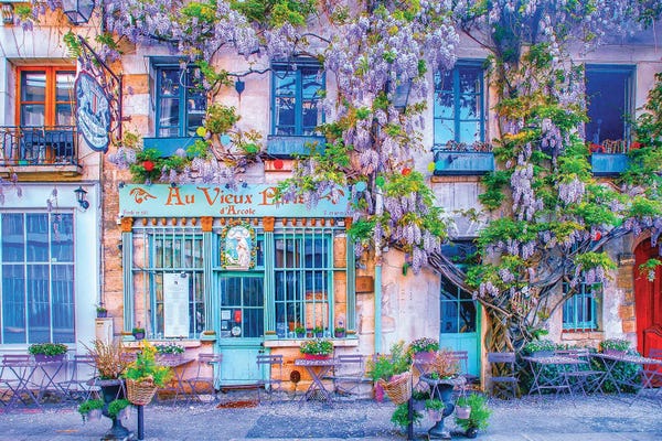 Windows: Au Vieux Paris by Rose Palmisano