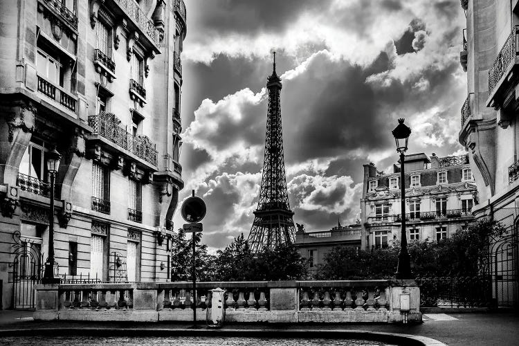 Eiffel Tower In The Storm by Rose Palmisano wall art