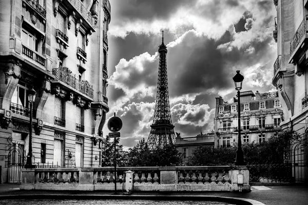 Towers: Eiffel Tower In The Storm by Rose Palmisano