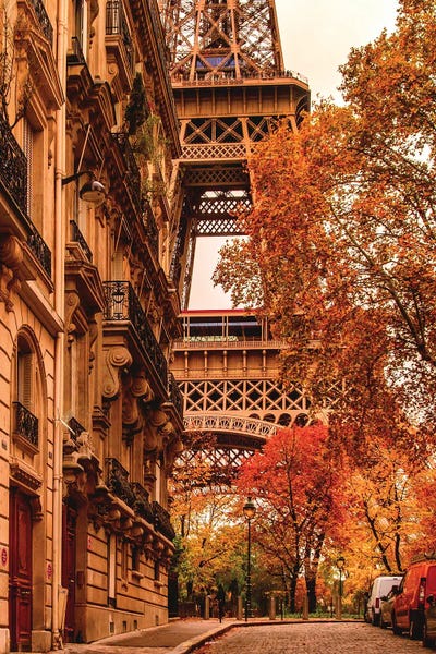 Towers: Autumn Glow Eiffel Tower by Rose Palmisano