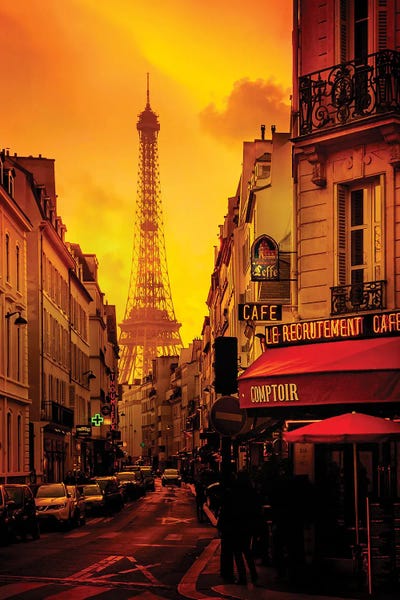 Rue Saint-Dominique Sunset by Rose Palmisano art print