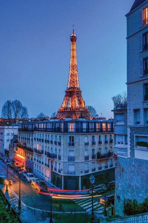 The Eiffel Tower By Night