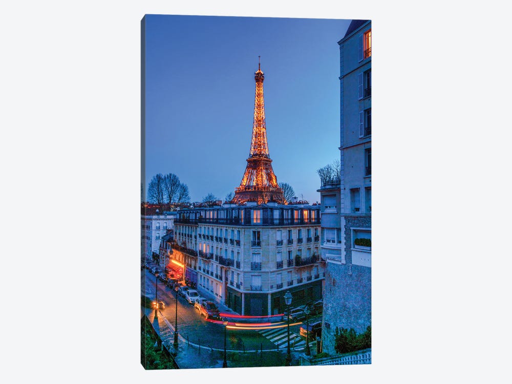 The Eiffel Tower By Night by Rose Palmisano 1-piece Canvas Art