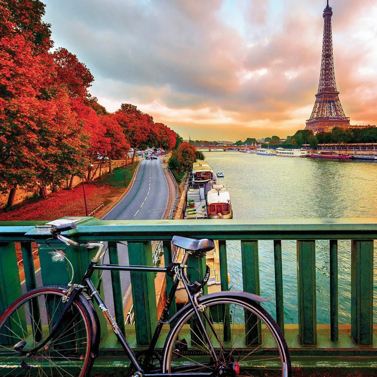 The Eiffel Tower In Fall Colors