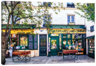 Coffee And Literature Shakespeare Bookstore Canvas Art Print - Paris Photography