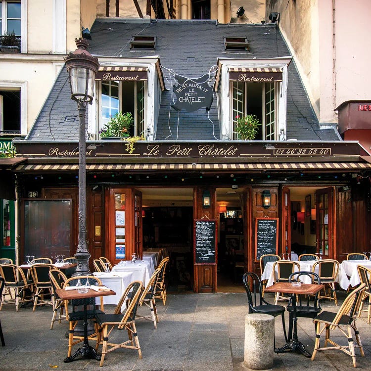 Le Petit Châtelet Café by Rose Palmisano wall art