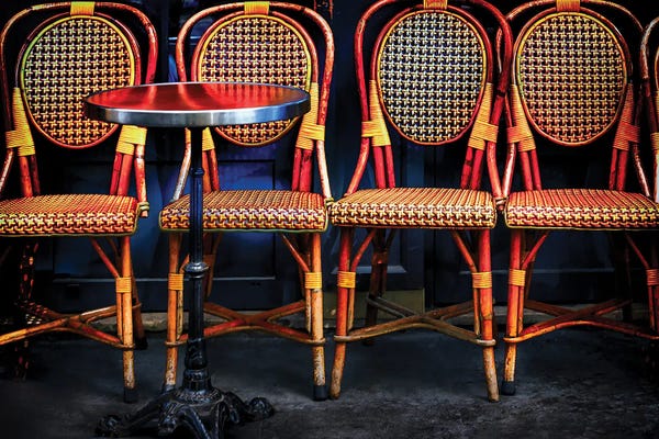 Rose Palmisano: Paris Bistro Chairs by Rose Palmisano
