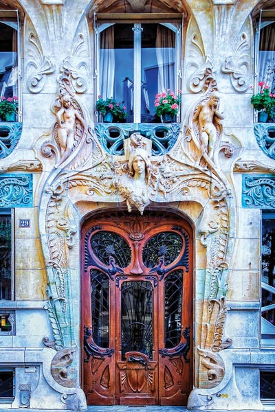 Rose Palmisano: Art Nouveau Door Paris by Rose Palmisano