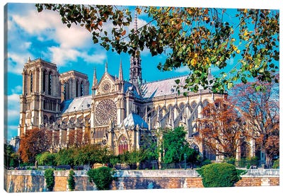 Paris Notre-Dame Cathedral Canvas Art Print - Rose Palmisano