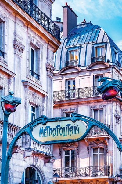 Novelty City Scenes: Saint-Michel Metro Paris by Rose Palmisano
