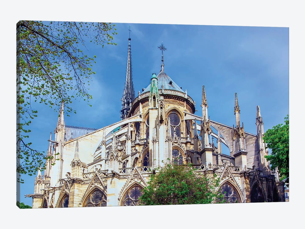 Cathedral Of Notre-Dame Paris by Rose Palmisano 1-piece Art Print