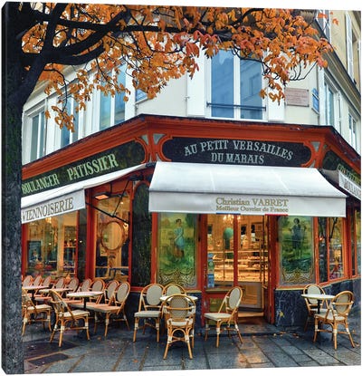 French Bakery Paris Canvas Art Print - Rose Palmisano