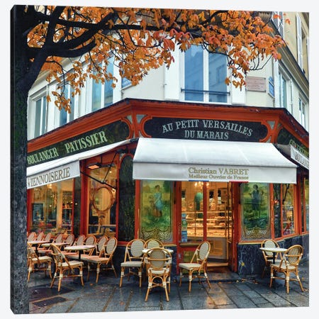 French Bakery Paris Canvas Print #RPM95} by Rose Palmisano Canvas Art Print