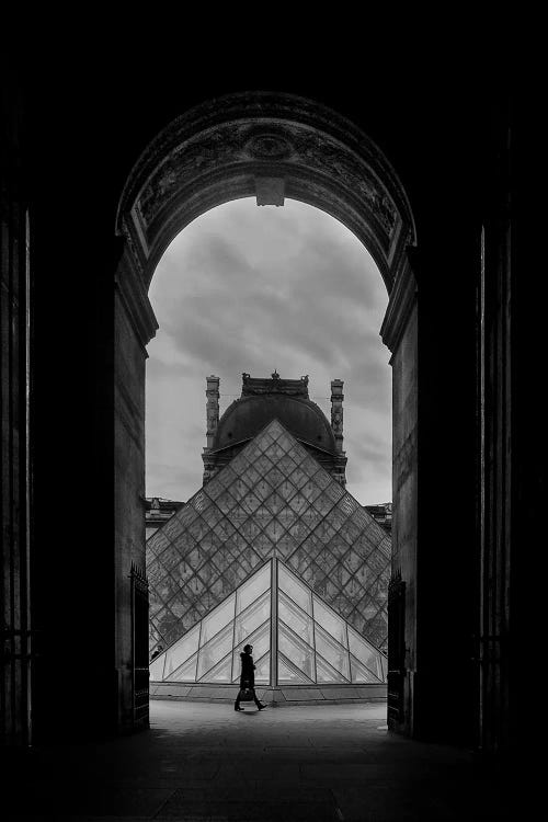 The Louvre Glass Pyramid by Rose Palmisano wall art