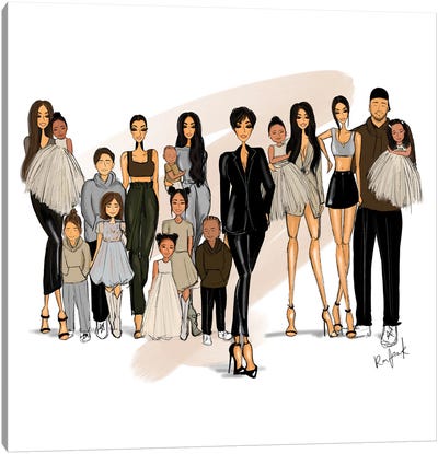 Kardashians II Canvas Art Print - Kourtney Kardashian