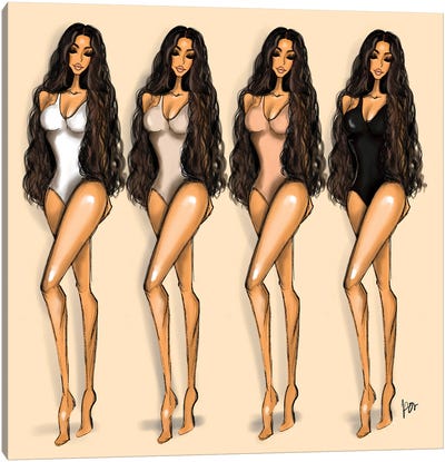 Kim K Canvas Art Print - Kim Kardashian