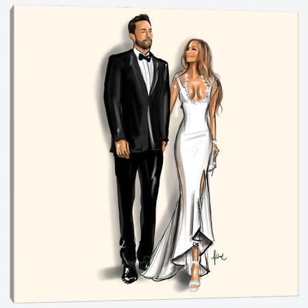 JLo And Ben Canvas Print #RPS9} by Handmade Highlights Canvas Art Print