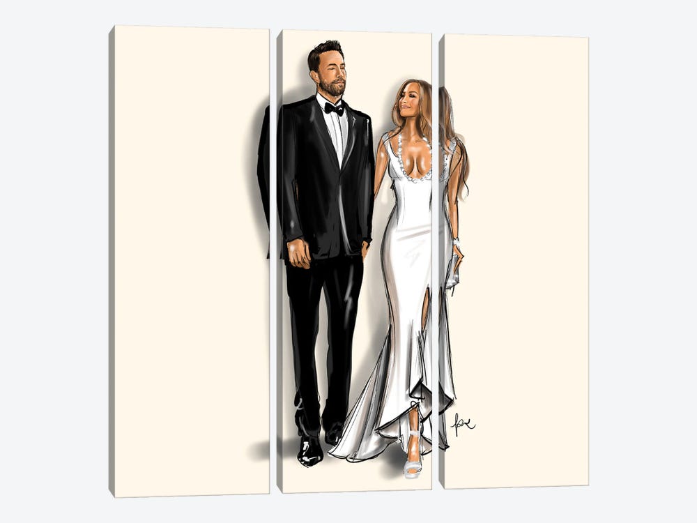 JLo And Ben by Handmade Highlights 3-piece Canvas Artwork