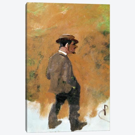 Henri De Toulouse-Lautrec Aged 19, 1883 Canvas Print #RPT1} by Rene Princeteau Canvas Art