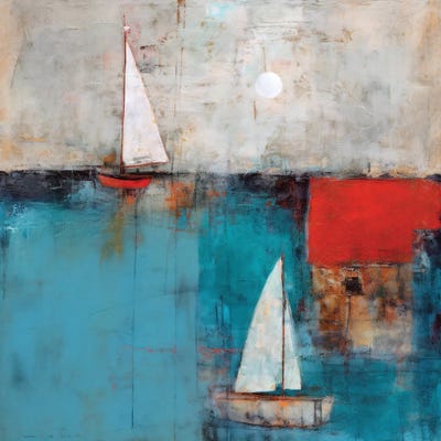 Two Sails by Ray Powers canvas print