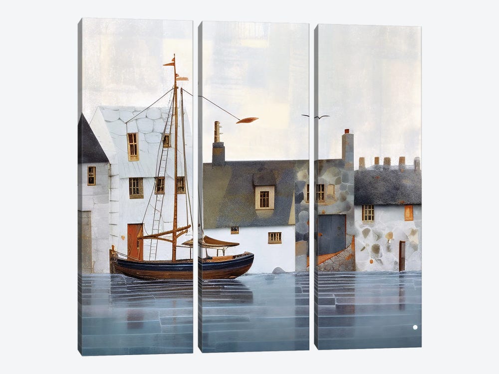 Waterfront Afternoon I by Ray Powers 3-piece Canvas Art Print