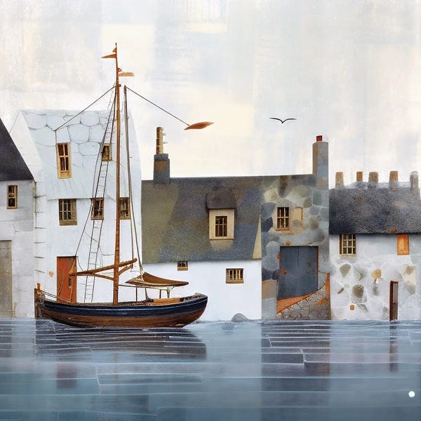 Ray Powers: Waterfront Afternoon I by Ray Powers