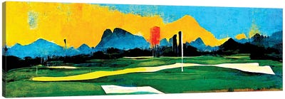 On The Green IV Canvas Art Print - Golf Art
