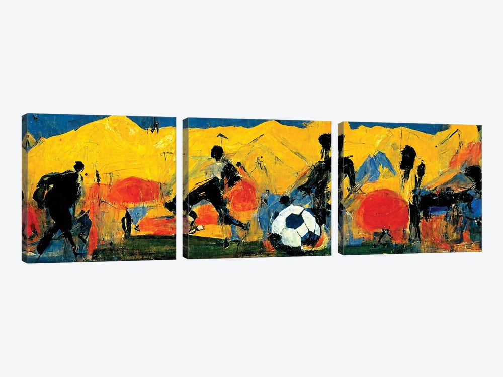Soccer I by Ray Powers 3-piece Canvas Print