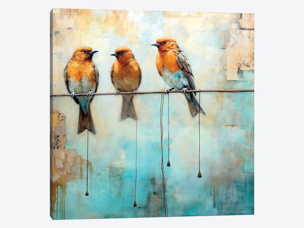 Bird On A Wire II by Ray Powers 1-piece Canvas Print