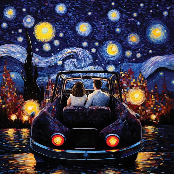 Starry Night Collection: Date Night With Van Gogh II by Ray Powers