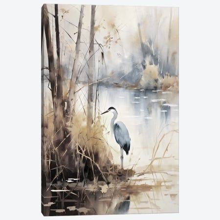 Herons X Canvas Print #RPW7} by Ray Powers Canvas Artwork