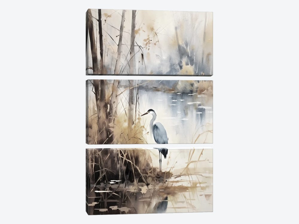 Herons X by Ray Powers 3-piece Canvas Artwork
