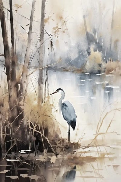 Rivers, Creeks & Streams: Herons X by Ray Powers