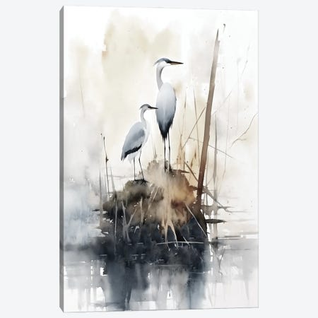 Herons VI Canvas Print #RPW8} by Ray Powers Canvas Print
