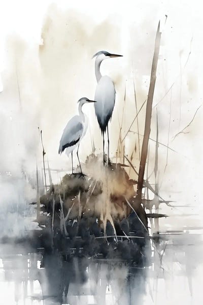 Rivers, Creeks & Streams: Herons VI by Ray Powers
