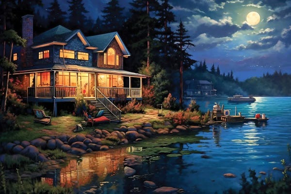 Pine Trees: Moon River by Ray Powers