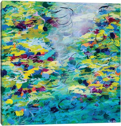 Hidden Oasis Canvas Art Print - Water Lilies Collection