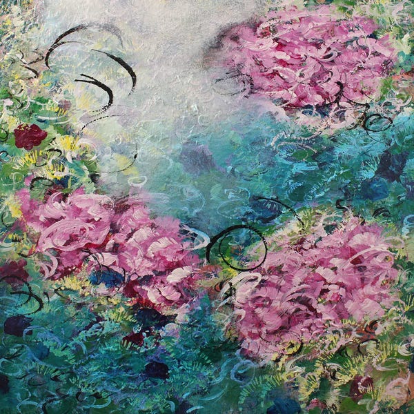 Water Lilies Collection: Caribbean Blue by Racquel Miller