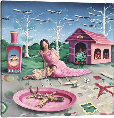 After The Lunch Canvas Art Print - Similar to Frida Kahlo