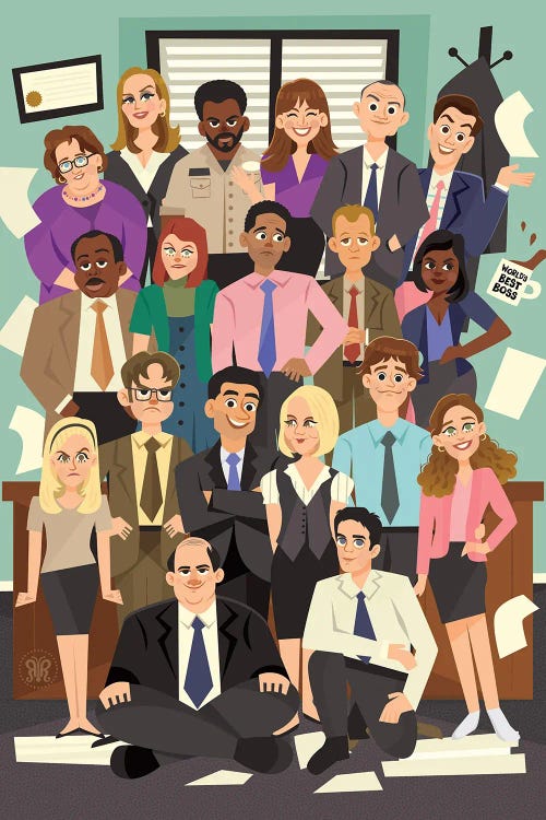 Dunder Mifflin by Risa Rodil wall art