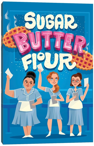 Sugar Butter Flour Canvas Art Print - Risa Rodil