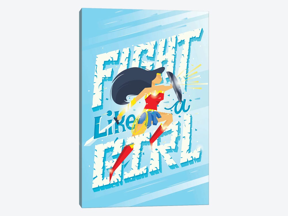 Fight Like A Girl 1-piece Canvas Artwork
