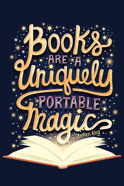 Books Are Magic by Risa Rodil wall art