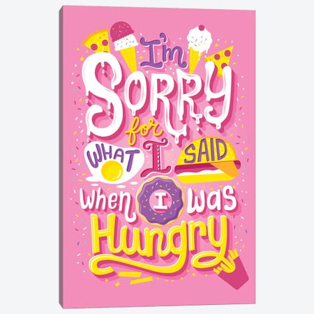Hungry Canvas Print #RRO31} by Risa Rodil Canvas Print