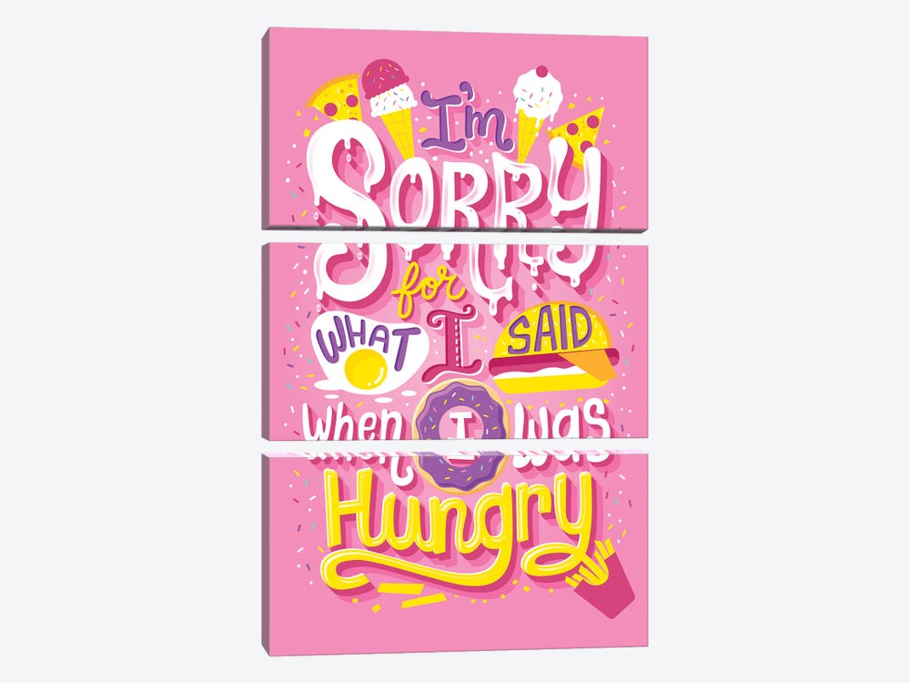 Hungry by Risa Rodil 3-piece Canvas Art Print