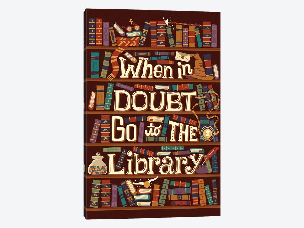 Library by Risa Rodil 1-piece Canvas Print